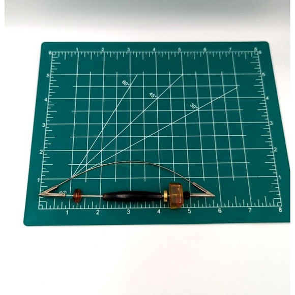 Sterling Silver Amber Brooch Modernist Artist Made Vintage Safety Pin Type 925 - Picture 11 of 13